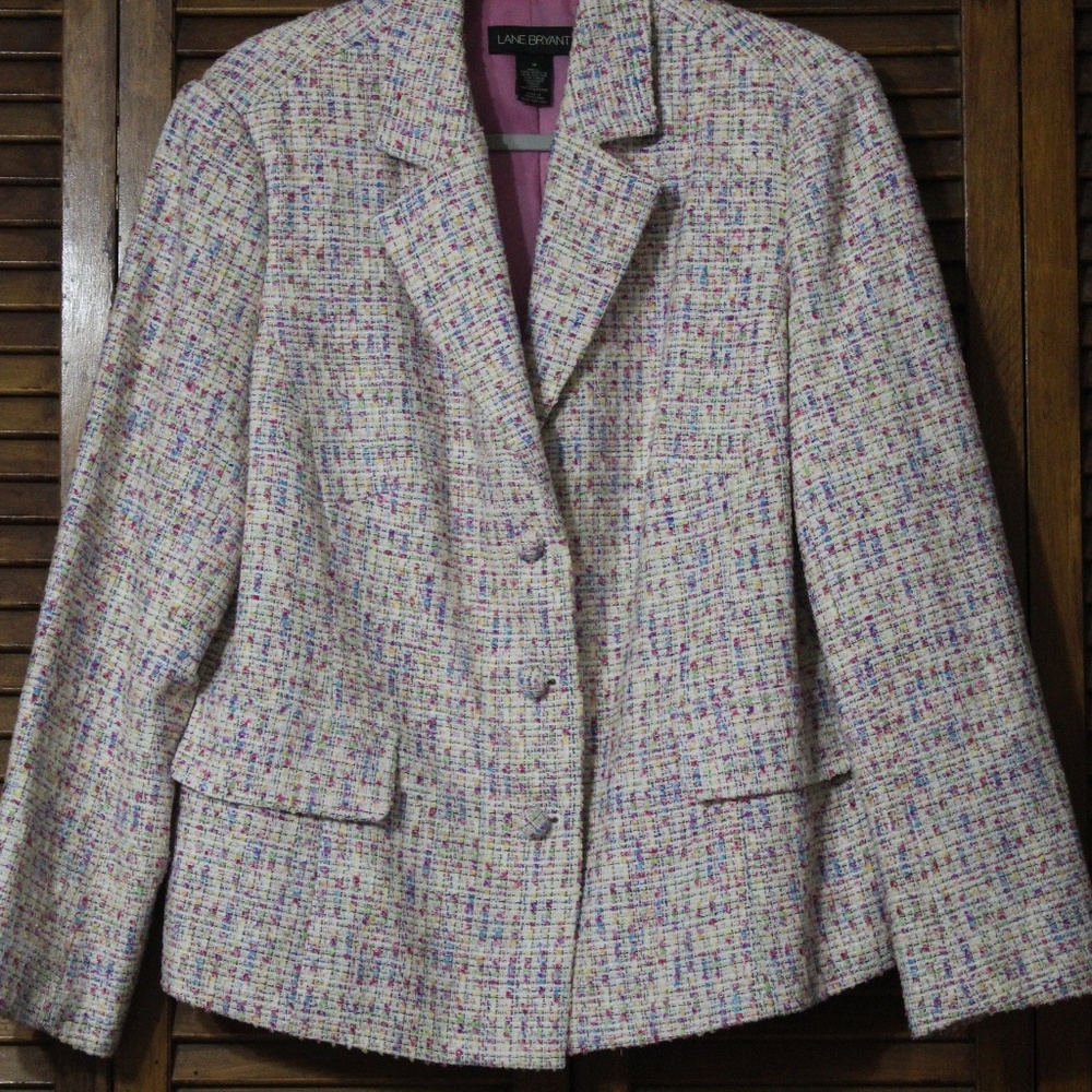 Plus Size Lane Bryant Tweed Blazer